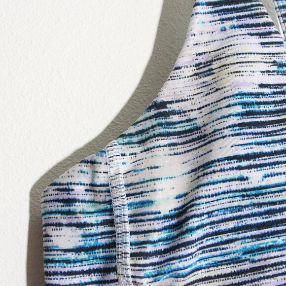 Lululemon Energy Bra Blurry Belle Multi Strappy Criss Cross Luxtreme Size 6 - Picture 6 of 12
